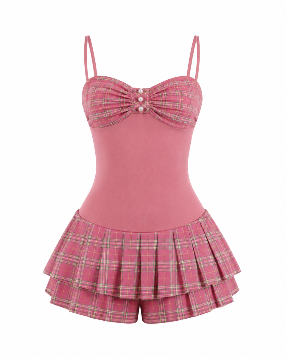 Lolita Plaid Romper