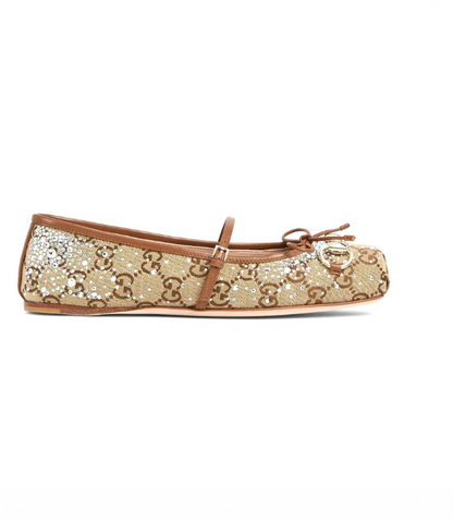 Women's Classic Horsebit Flat Crystals