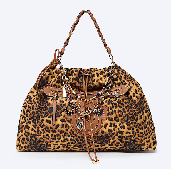 Soft Leopard Print Hobo Bag for Women