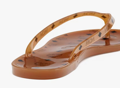 Luxury Monogram Jelly Flip Flop Sandals