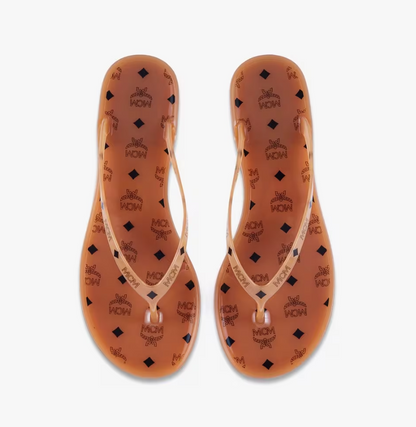 Luxury Monogram Jelly Flip Flop Sandals