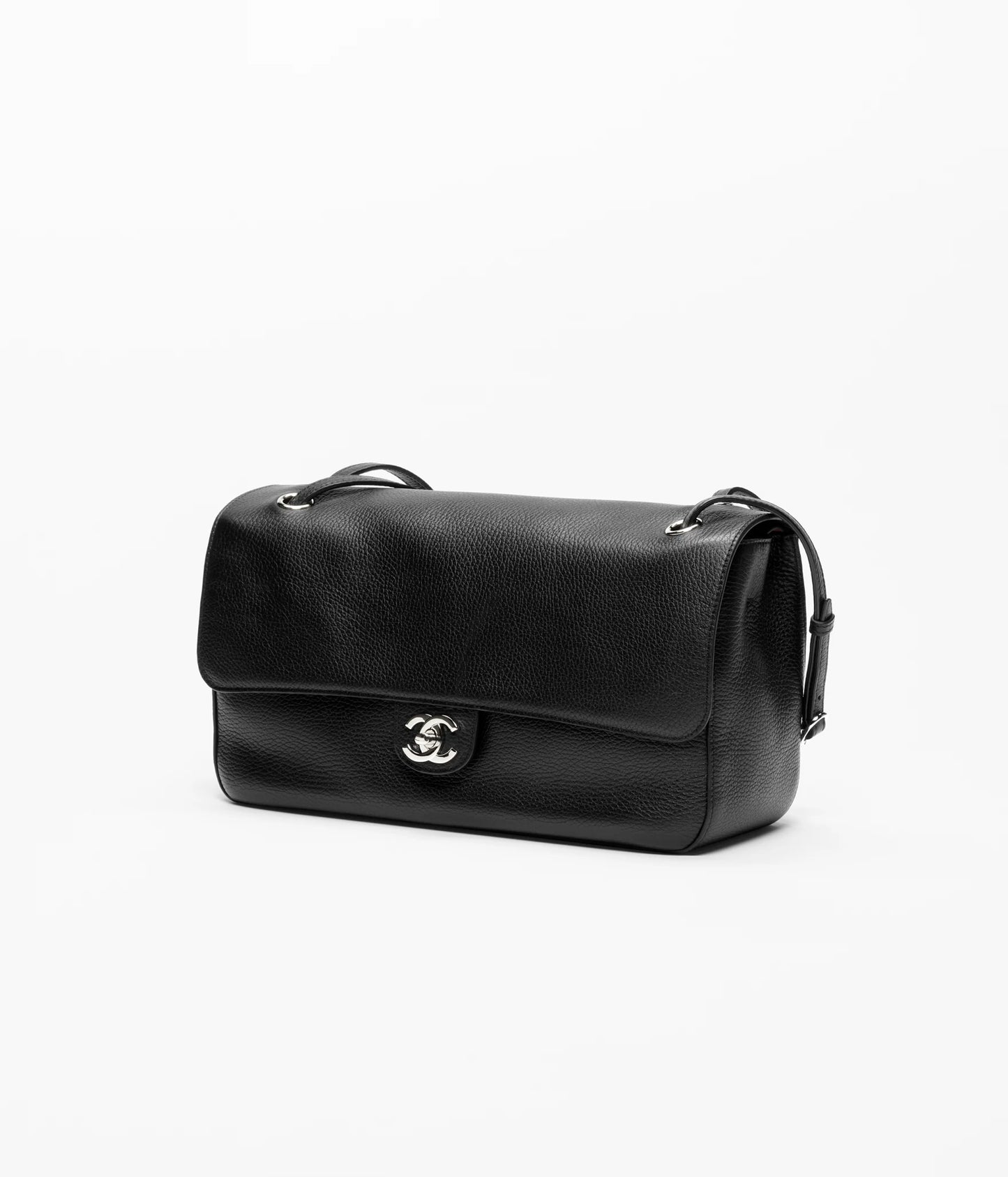 LEATHER MAXI FLAP BAG
