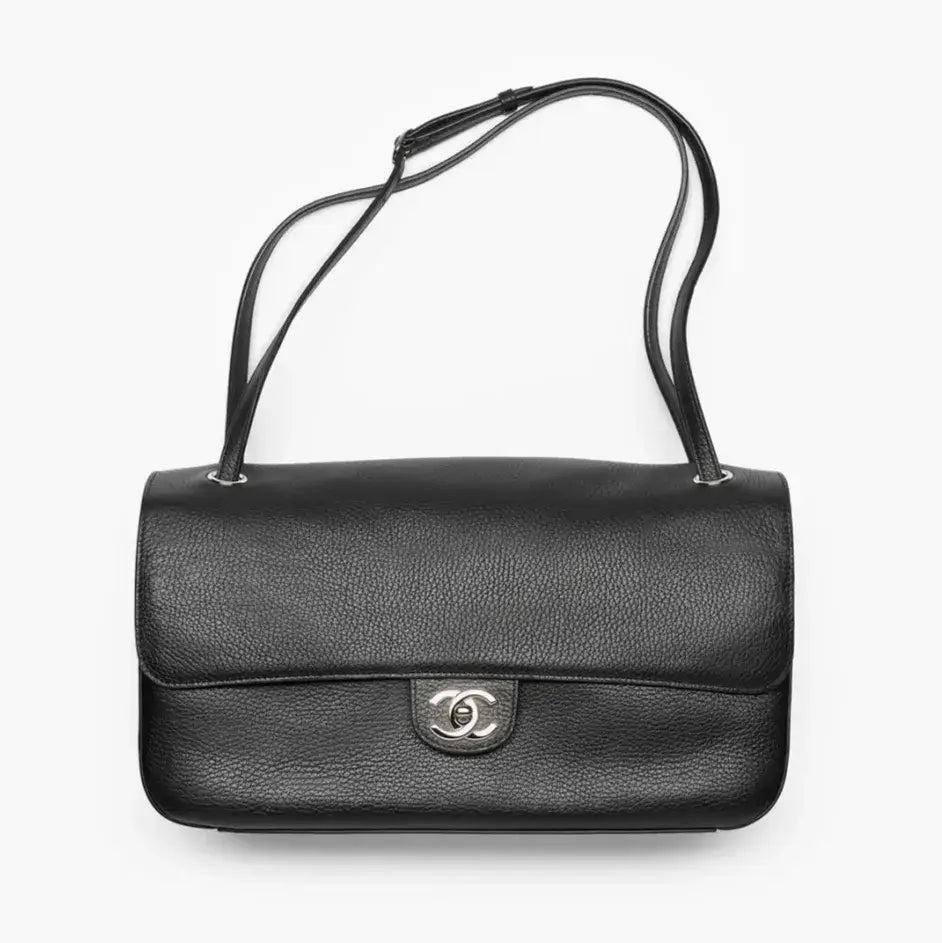 LEATHER MAXI FLAP BAG