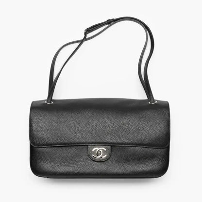 LEATHER MAXI FLAP BAG