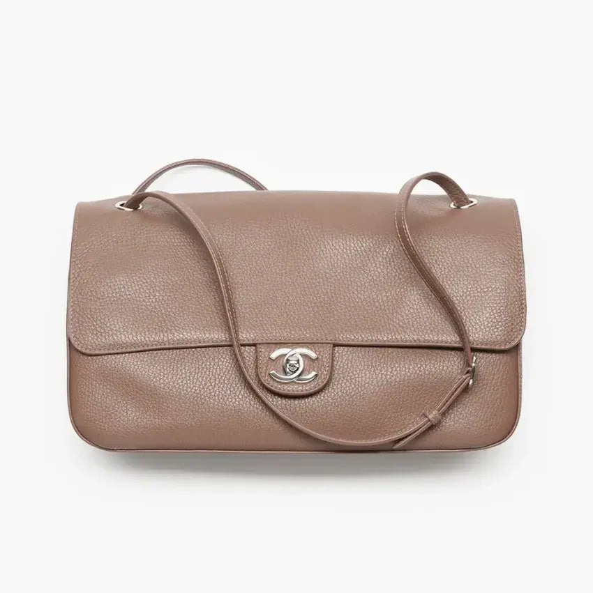 LEATHER MAXI FLAP BAG