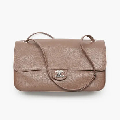LEATHER MAXI FLAP BAG