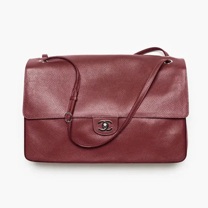 LEATHER MAXI FLAP BAG