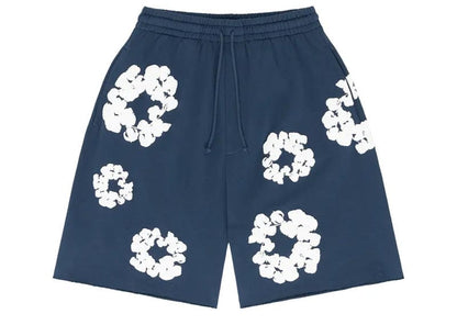 Navy Cotton Shorts
