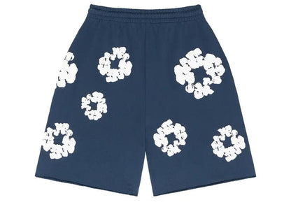 Navy Cotton Shorts